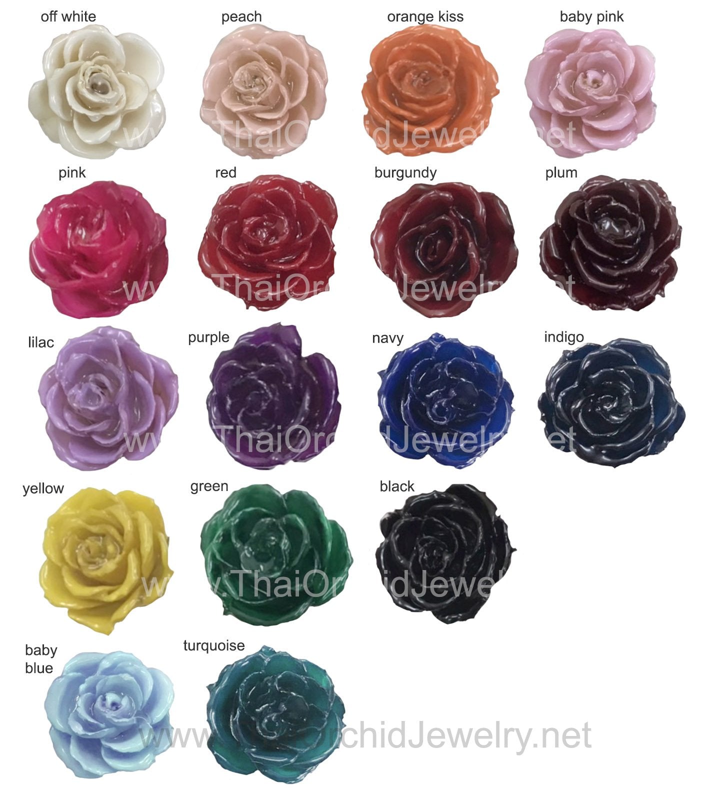 Mini Rose Mini 1.5-2.25 inch Pendant Necklace 18 inch Gold Plated 24K (Indigo Blue)